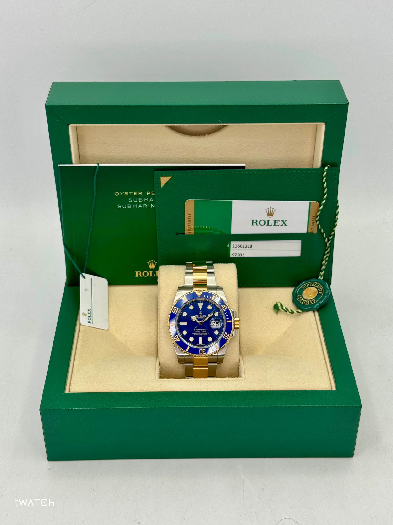 2020 Rolex Submariner "Bluesy" 40mm 116613LB Two-Tone Blue Dial - Image 5