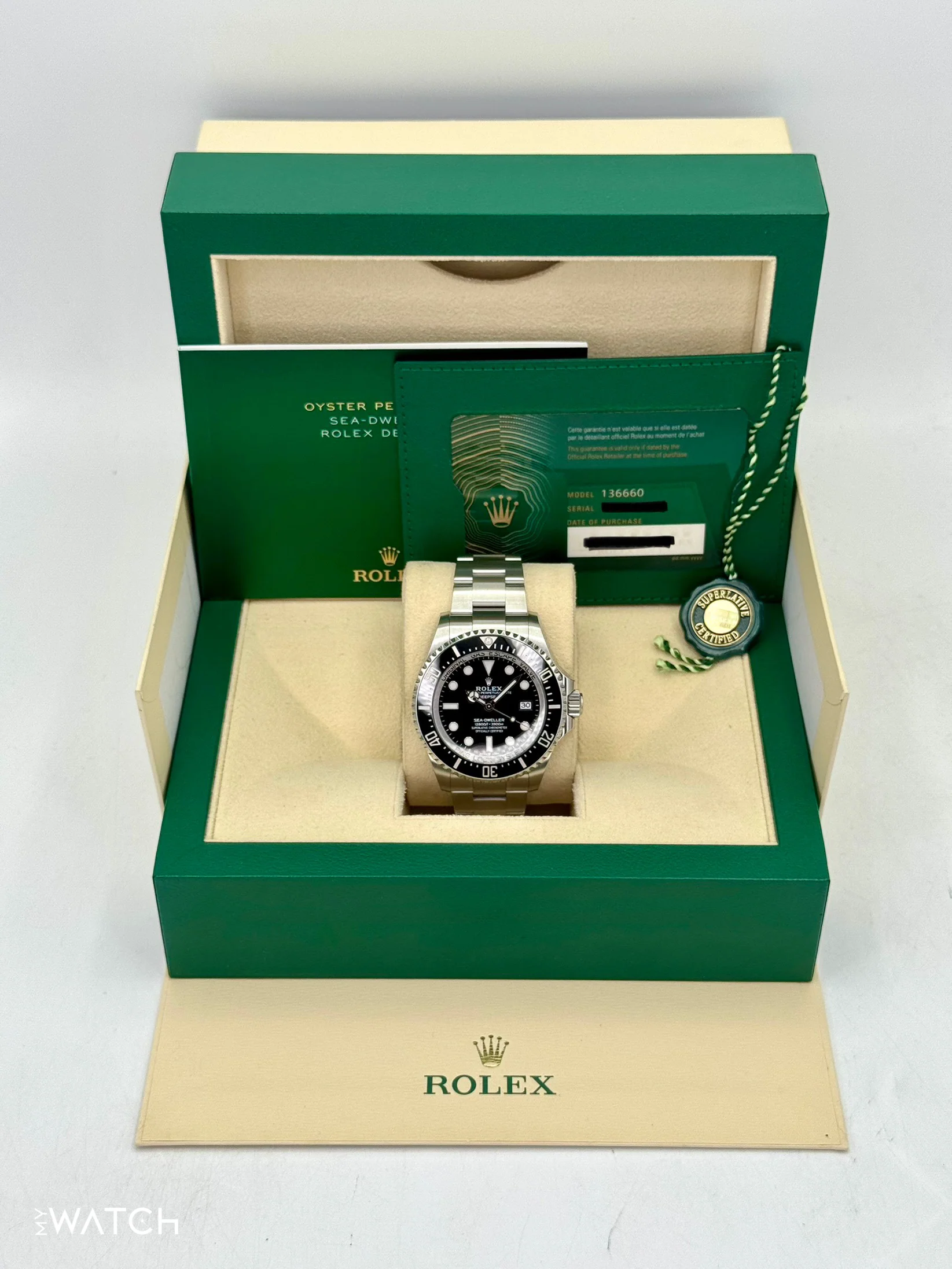 2023 Rolex Deepsea 44mm 136660 Stainless Steel Black Dial - Image 9