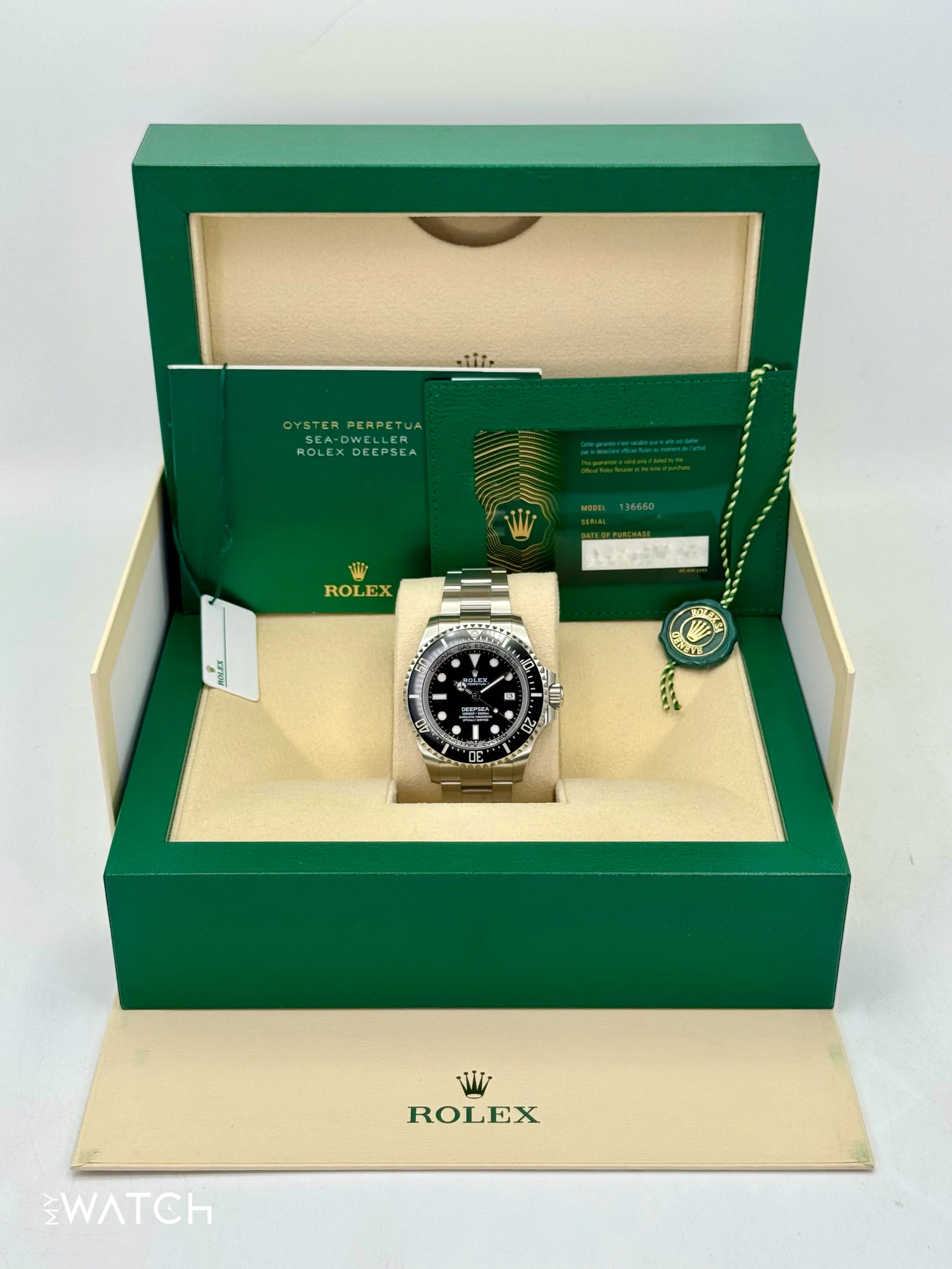 NEW 2025 Rolex Deepsea 44mm 136660 Stainless Steel Black Dial - Image 3