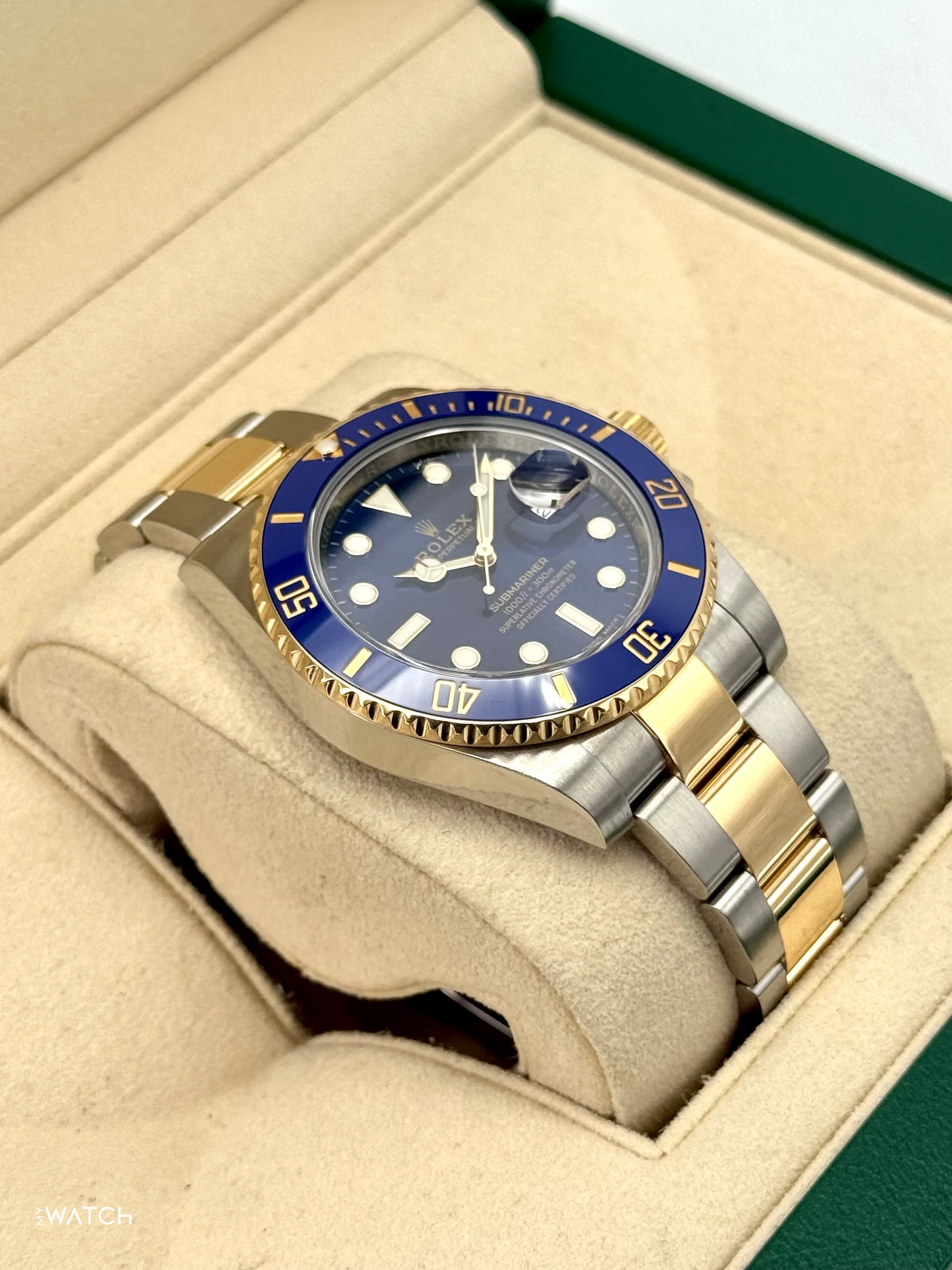 2020 Rolex Submariner "Bluesy" 40mm 116613LB Two-Tone Blue Dial - Image 8