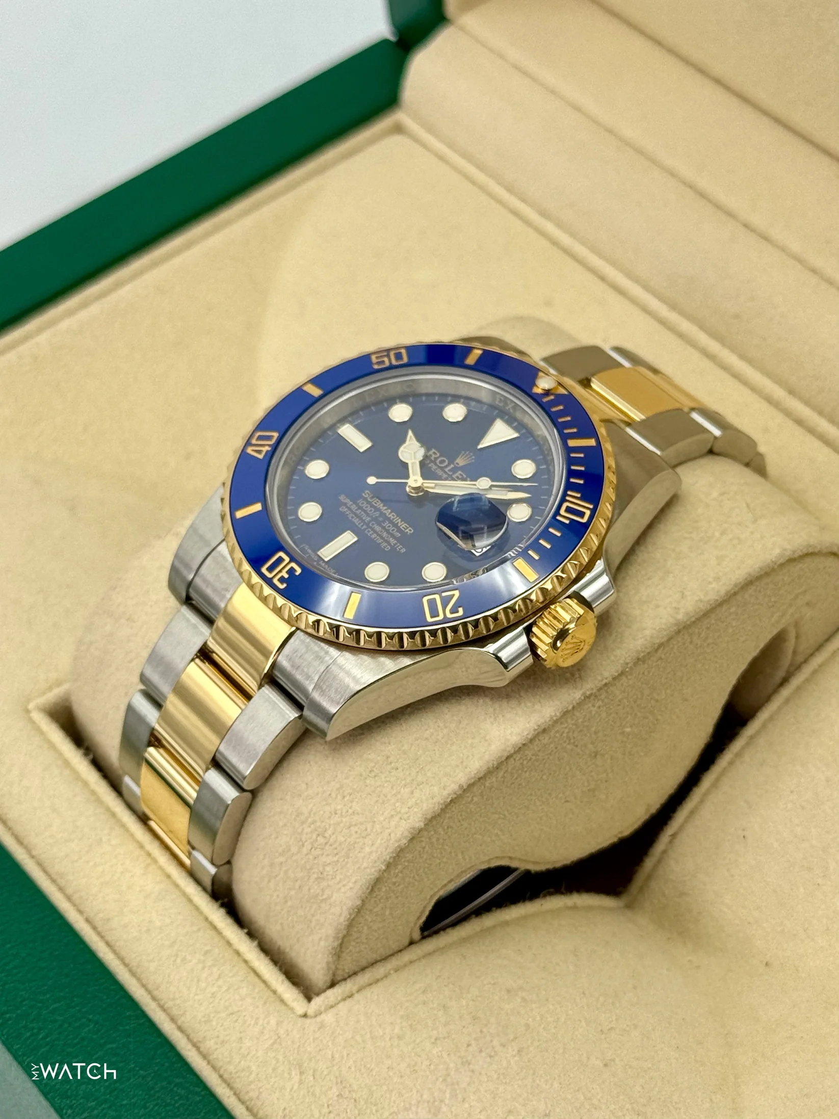 2020 Rolex Submariner "Bluesy" 40mm 116613LB Two-Tone Blue Dial - Image 9