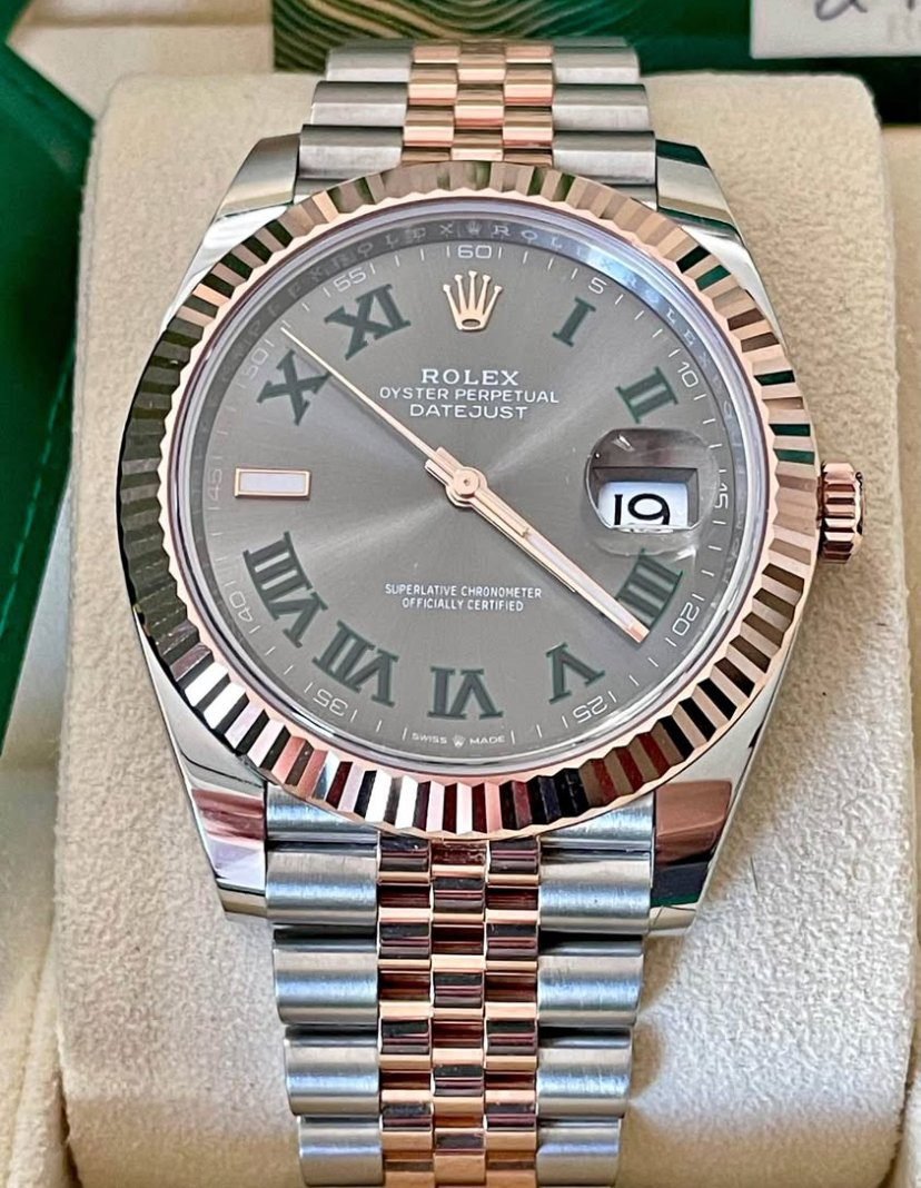 Rolex Datejust 41 Wimbledon 2024 Ref:126333 Steel and Yellow Gold - Fluted Bezel - Image 2