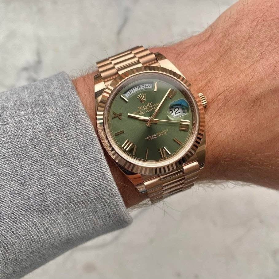 Rolex Olive Everose Day-Date 40mm 2023 Ref: 228235 - Image 5