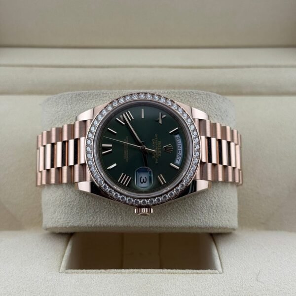 Daydate 40 olive rbr 2024 model Reference 228345RBR