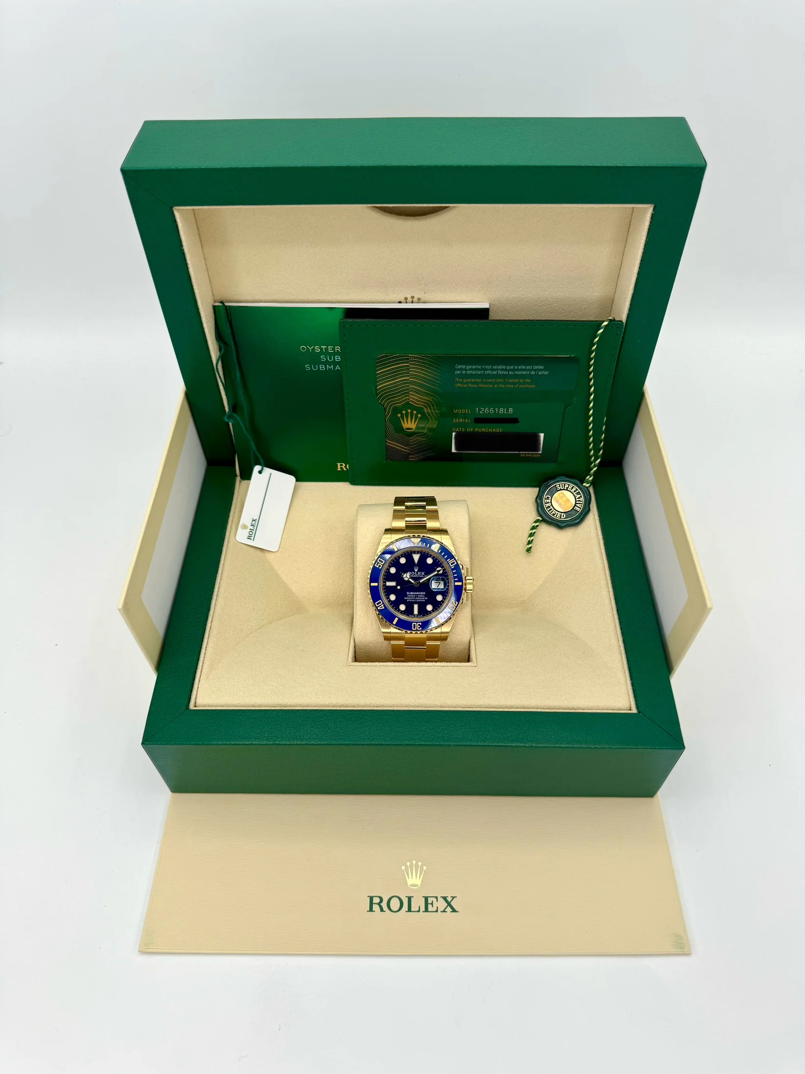 NEW 2025 Rolex Submariner "Bluesy" 41mm 126618LB Yellow Gold Blue Dial - Image 8