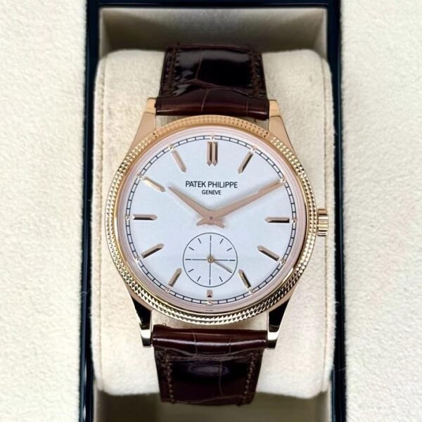 Patek Philippe Calatrava 40mm 6119R Rose Gold White Dial