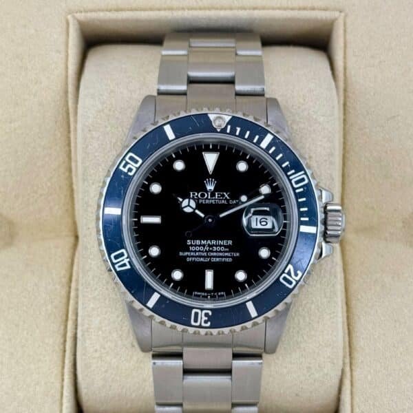 1985 Rolex Submariner 40mm 16800 Stainless Steel Ghost Beze Black Dial