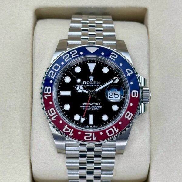 NEW 2025 Rolex GMT-Master II “Pepsi” 40mm 126710BLRO Stainless Steel Jubilee Bracelet Black Dial